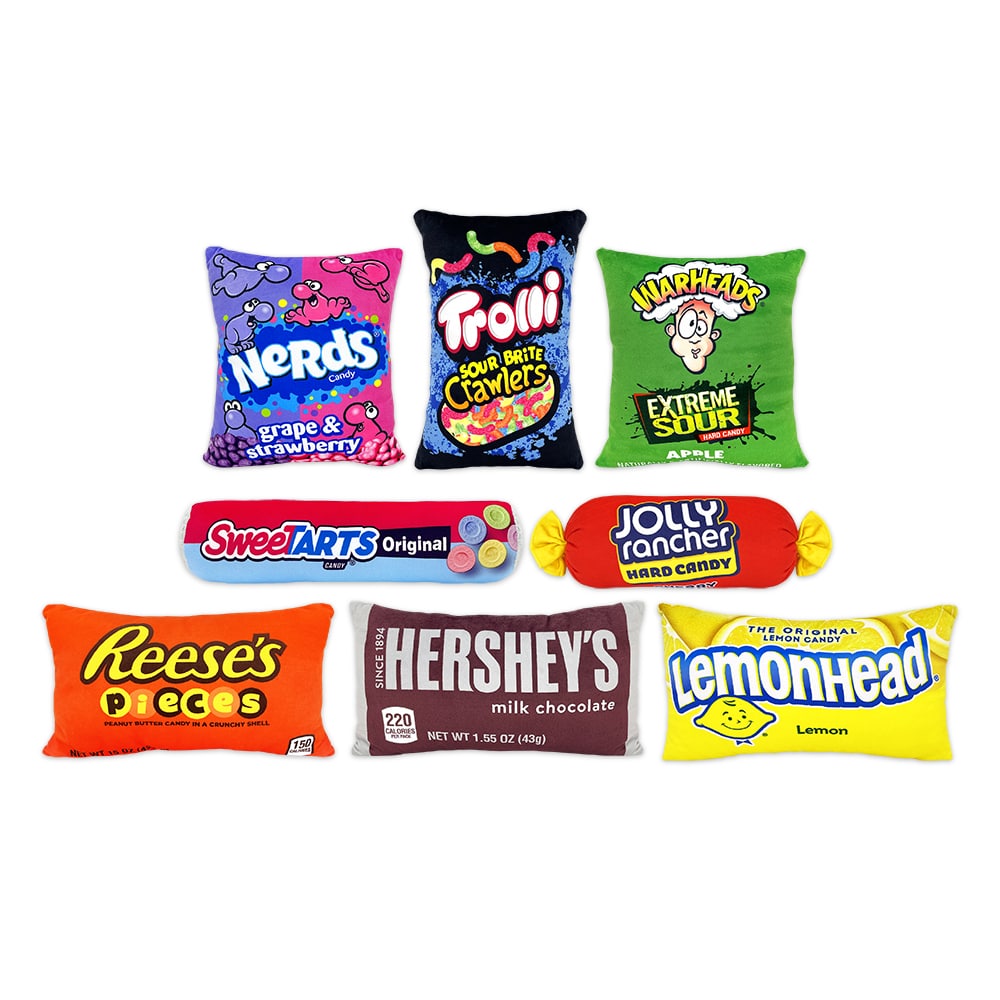 Snacks on Snacks plush pillow assortment