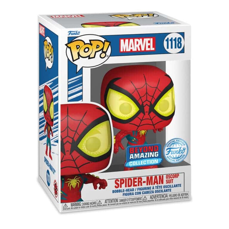 Funko Pop Spiderman Oscorp suite collectable figure